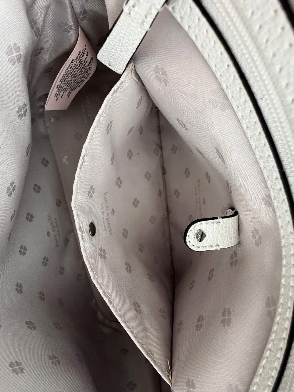 Kate Spade Sylvia Perforated Large Dome Satchel - Optic White